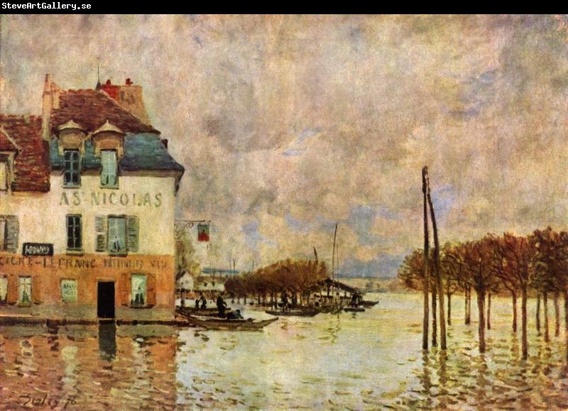 Alfred Sisley L Inondation a Port Marly